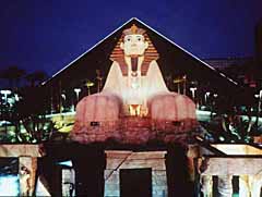 Luxor at night